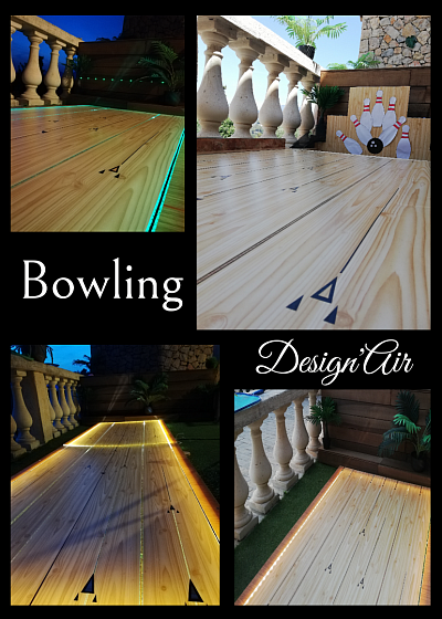 Jeu du bowling lumineux naturel design unique par Design'Air