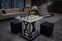 Table d'échecs lumineuse et design unique par Design'Air