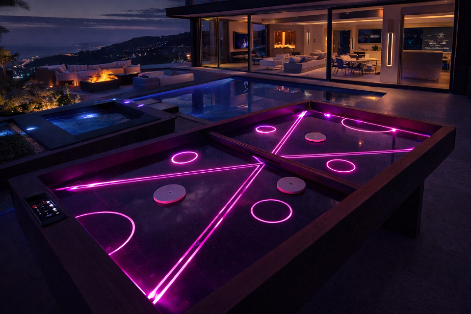 Jeu du palet lumineux naturel design unique par Design'Air