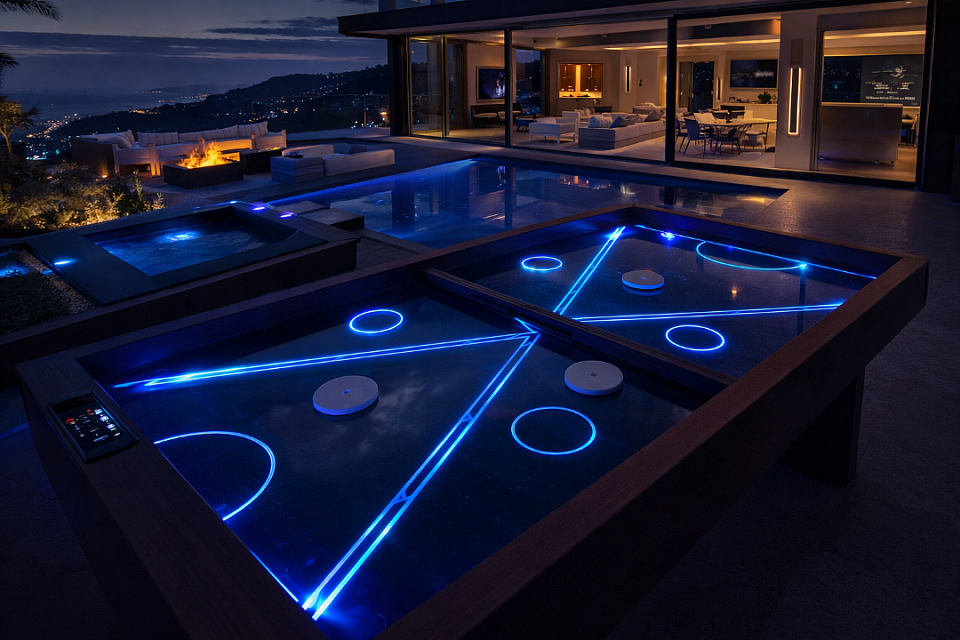 Jeu du palet lumineux naturel design unique par Design'Air